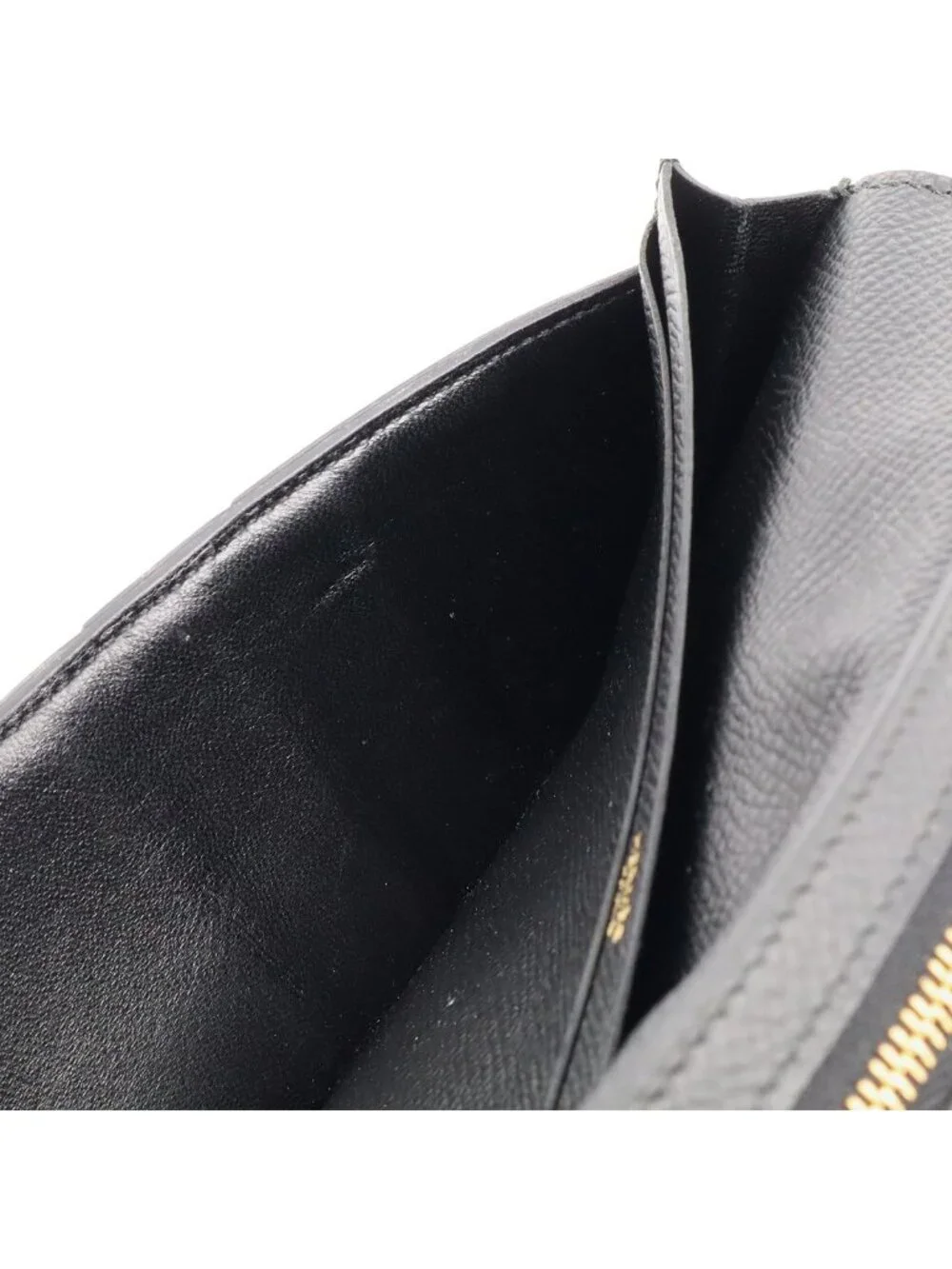 Hermes Bearn Soufflet Wallet Bifold Veau Epsom Black Gold
